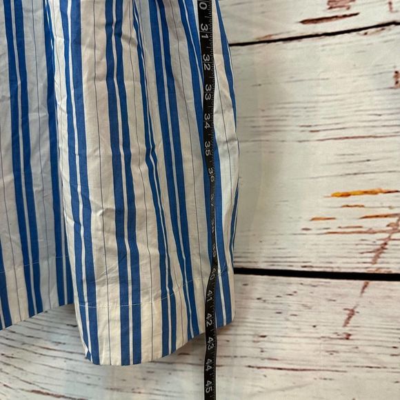 Ganni Blue and White Striped Midi Dress - Picture 11 of 14